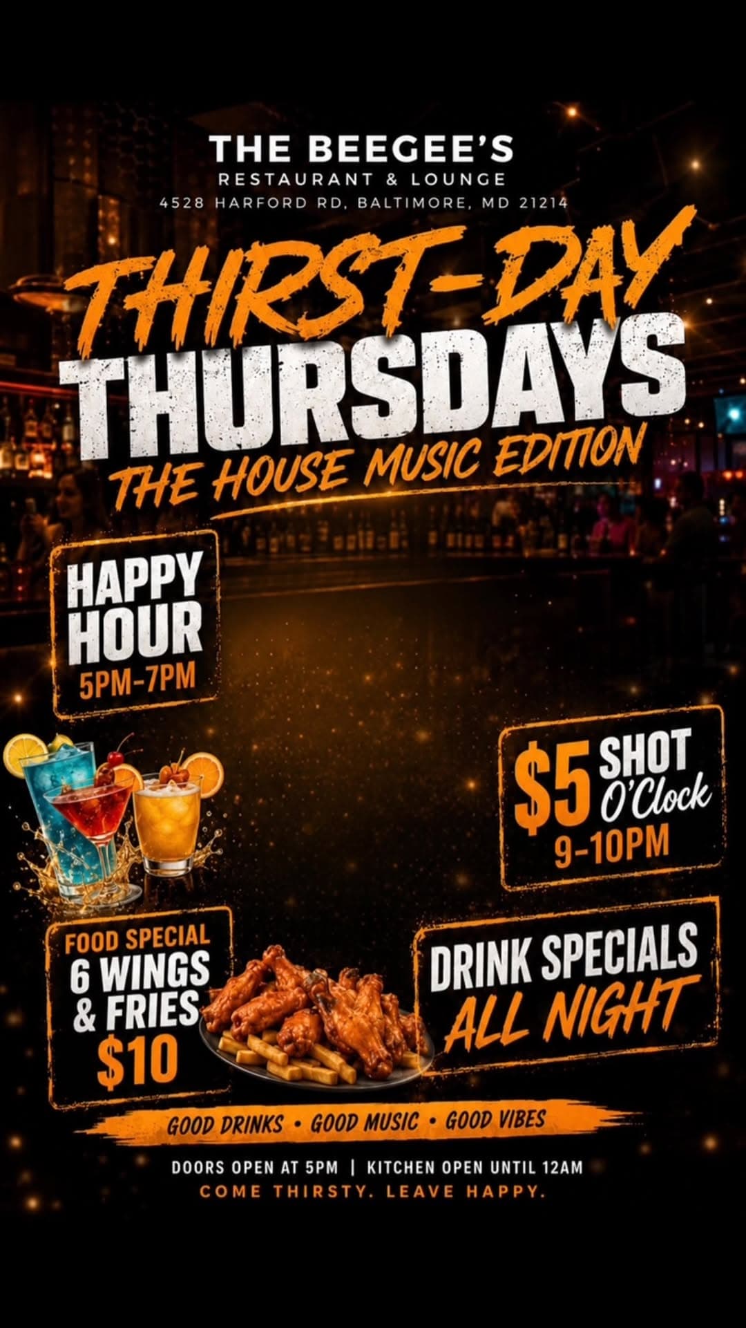 THIRST-DAY THURSDAYS ๐น flyer